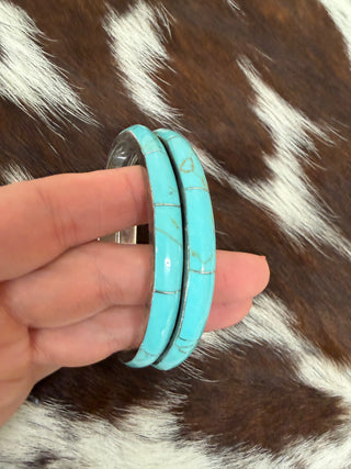 Sterling Silver Turquoise Bangle