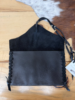 Black Leather Clutch