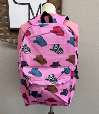 The Pink Cowboy Hat Backpack