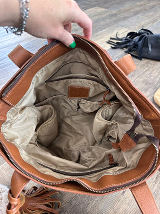 Western and Co Tote Backpack/Diaper Bag