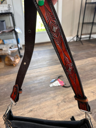 Black Fringe Hill Tote