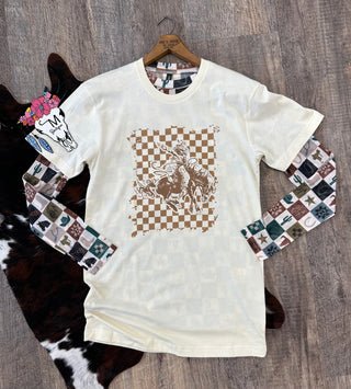 The Checkered Bronc T-Shirt