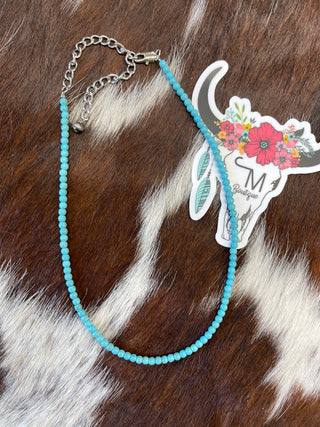 The Turquoise Single Strand Necklace