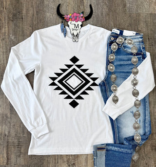 The White Aztec Long Sleeve